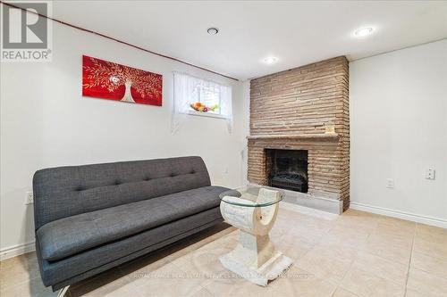 10 - 2145 Sherobee Road, Mississauga (Cooksville), ON - Indoor Photo Showing Living Room With Fireplace