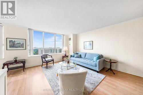 2104 - 215 Wynford Drive, Toronto, ON - Indoor Photo Showing Living Room