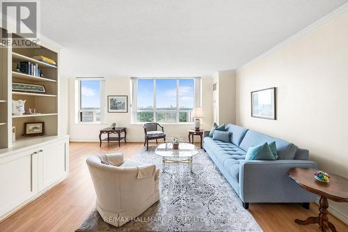 2104 - 215 Wynford Drive, Toronto, ON - Indoor Photo Showing Living Room