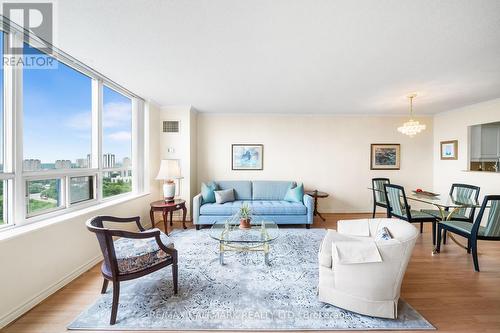 2104 - 215 Wynford Drive, Toronto, ON - Indoor Photo Showing Living Room