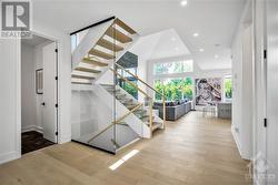 Glass railings and floating stairs - 