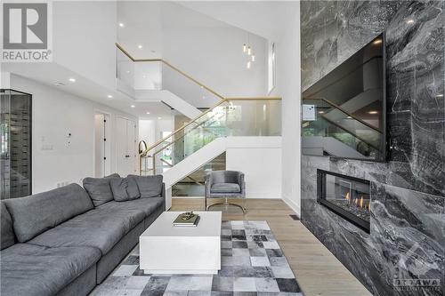 85 Chippewa Avenue, Ottawa, ON - Indoor Photo Showing Living Room With Fireplace