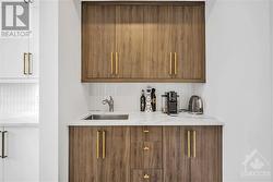 Coffee bar in front of walk-in pantry - 