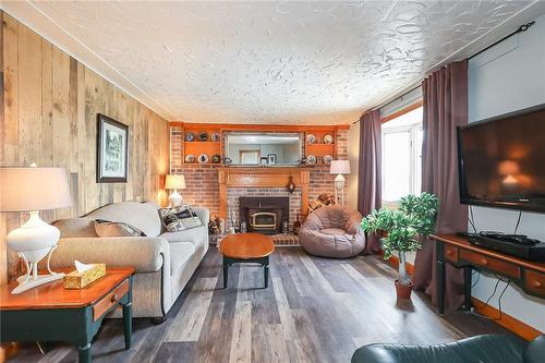 78 Tapleytown Road, Hamilton, ON - Indoor Photo Showing Living Room With Fireplace