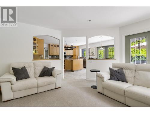 4163 Mahonia Drive S, Kelowna, BC - Indoor Photo Showing Living Room With Fireplace