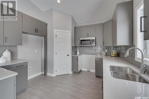 579 Myles Heidt Manor, Saskatoon, SK - Indoor Photo Showing Kitchen With Double Sink With Upgraded Kitchen