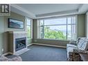 100 Lakeshore Drive Unit# 515, Penticton, BC  - Indoor Photo Showing Living Room With Fireplace 