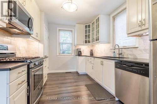 203 West 31St Street, Hamilton, ON - Indoor Photo Showing Kitchen With Stainless Steel Kitchen With Upgraded Kitchen