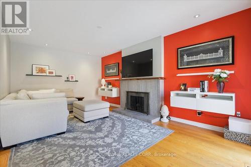 232 Nottingham Drive, Oakville, ON - Indoor Photo Showing Living Room With Fireplace