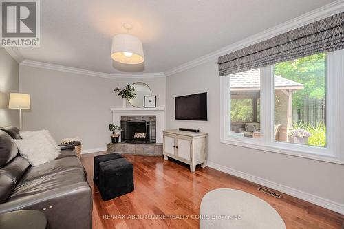 267 River Oaks Boulevard W, Oakville, ON - Indoor Photo Showing Living Room With Fireplace