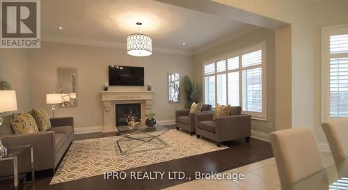 5116 Summersky Court, Mississauga, ON - Indoor Photo Showing Living Room With Fireplace