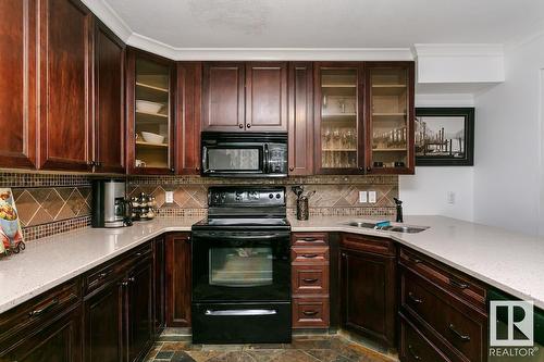 10629 110 St Nw, Edmonton, AB - Indoor Photo Showing Kitchen With Double Sink