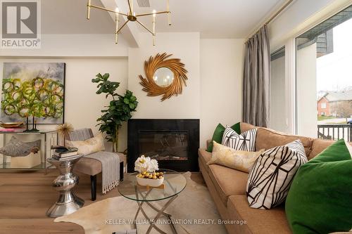 163 Grand River Avenue, Brantford, ON - Indoor Photo Showing Living Room With Fireplace