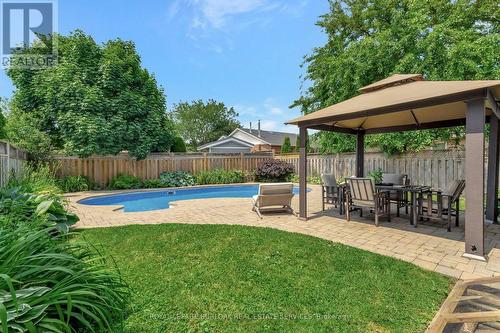 1161 Carol Street, Burlington, ON - Outdoor With In Ground Pool With Backyard