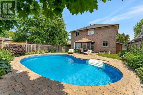 1161 Carol Street, Burlington, ON - Outdoor With In Ground Pool With Backyard