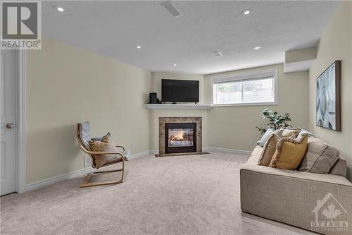408 Arncliffe Avenue, Ottawa, ON - Indoor Photo Showing Living Room With Fireplace