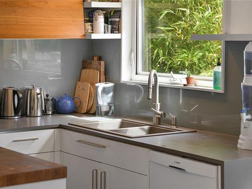 920 Queens Ave, Victoria, BC - Indoor Photo Showing Kitchen With Double Sink