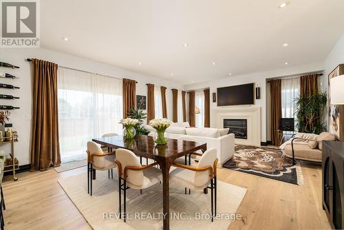 60 Kensington Street, Welland, ON - Indoor Photo Showing Dining Room With Fireplace