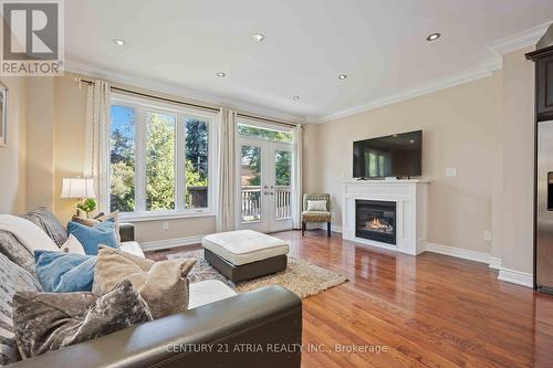 1A Ardell Avenue, Toronto (Oakridge), ON - Indoor Photo Showing Living Room With Fireplace