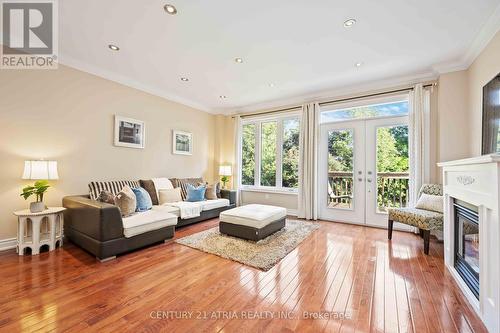 1A Ardell Avenue, Toronto (Oakridge), ON - Indoor Photo Showing Living Room With Fireplace