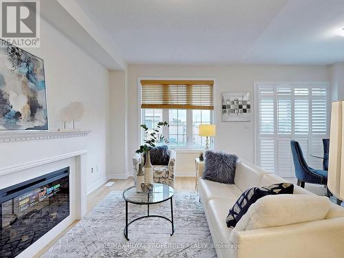 2433 Florentine Place, Pickering, ON - Indoor Photo Showing Living Room With Fireplace