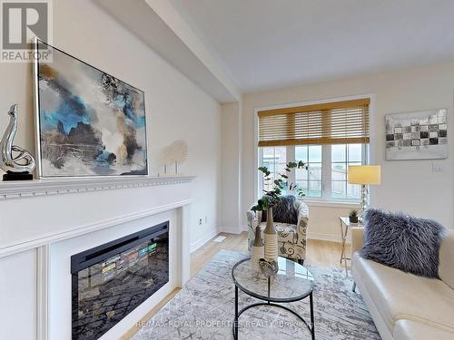 2433 Florentine Place, Pickering, ON - Indoor Photo Showing Living Room With Fireplace