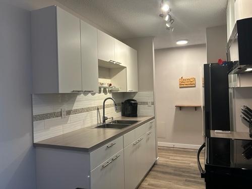 308-803 Fairview Road, Penticton, BC - Indoor Photo Showing Kitchen With Double Sink