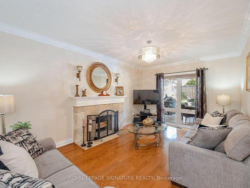 236 Nottingham Dr, Oakville, ON - Indoor Photo Showing Living Room With Fireplace