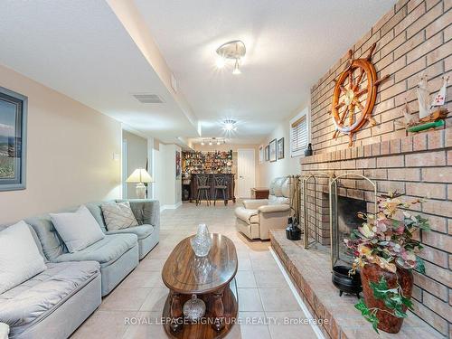 236 Nottingham Dr, Oakville, ON - Indoor Photo Showing Living Room With Fireplace