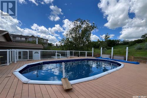 705 Sun Valley Drive, Estevan, SK - Outdoor With Above Ground Pool