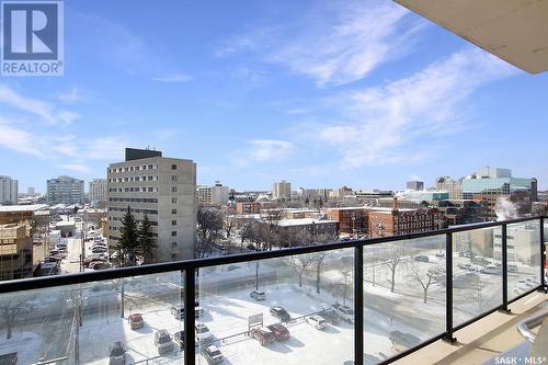 707 2055 Rose Street, Regina, SK - Outdoor With Balcony With View