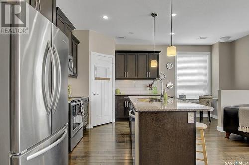 707 2055 Rose Street, Regina, SK - Indoor Photo Showing Kitchen With Stainless Steel Kitchen With Upgraded Kitchen