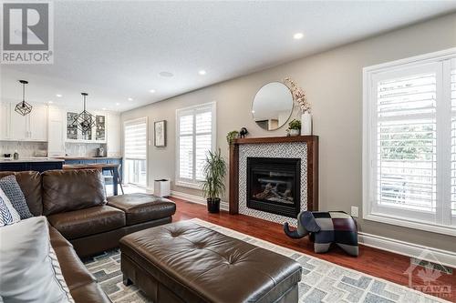 690 Beatrice Drive, Ottawa, ON - Indoor Photo Showing Living Room With Fireplace