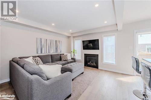25 Gleason Crescent, Kitchener, ON - Indoor Photo Showing Living Room With Fireplace
