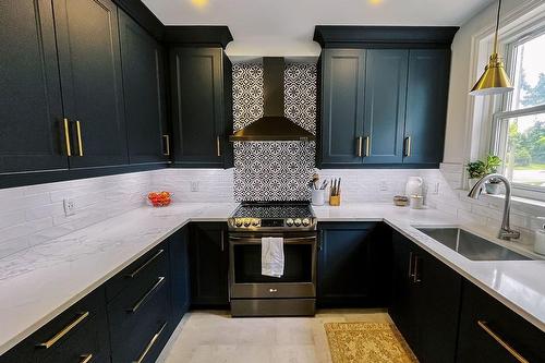 16 Millen Avenue, Hamilton, ON - Indoor Photo Showing Kitchen With Upgraded Kitchen