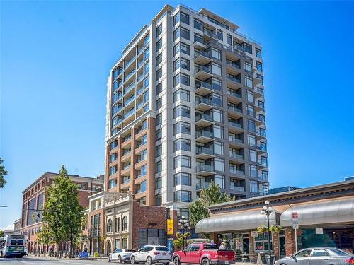 1602-728 Yates St, Victoria, BC - Outdoor With Balcony With Facade