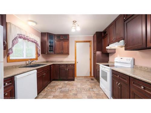 15 Brackenbury St, Grey Highlands, ON - Indoor Photo Showing Kitchen With Double Sink