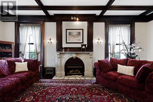 2625 Hammond Road, Mississauga, ON - Indoor Photo Showing Living Room With Fireplace