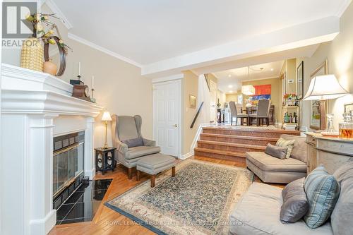 331 Robinson Street, Oakville, ON - Indoor Photo Showing Living Room With Fireplace