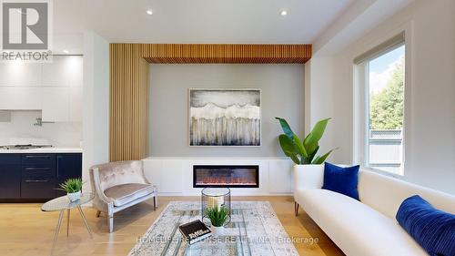 339 Pine Cove Road, Burlington, ON - Indoor Photo Showing Living Room With Fireplace