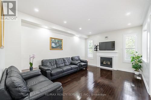 2 Dalhousie Crescent, Brampton, ON - Indoor Photo Showing Living Room With Fireplace