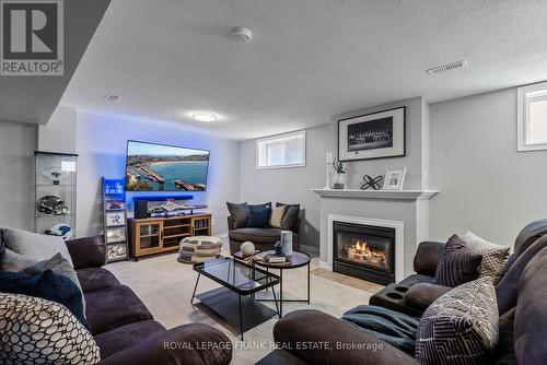 183 Eldad Drive, Clarington, ON - Indoor Photo Showing Living Room With Fireplace