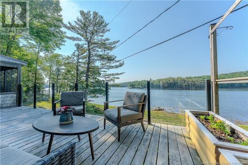 22 Marks Point Road, Dufferin, NB - Outdoor With Body Of Water With Deck Patio Veranda With View