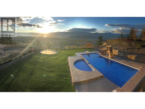 1356 Mine Hill Drive, Kelowna, BC - Outdoor With In Ground Pool With View