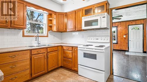 1312 Torquay Drive, Kingsville, ON - Indoor Photo Showing Kitchen With Double Sink