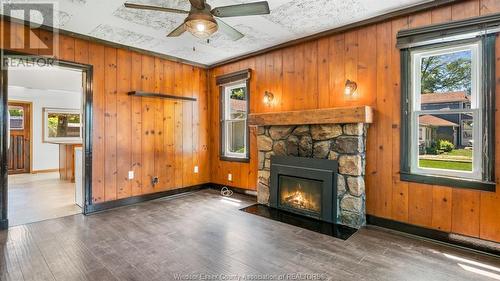 1312 Torquay Drive, Kingsville, ON - Indoor Photo Showing Living Room With Fireplace