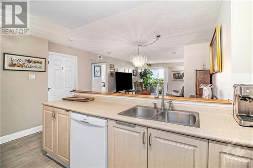 120 Grant Carman Drive Unit#706, Ottawa, ON - Indoor Photo Showing Kitchen With Double Sink