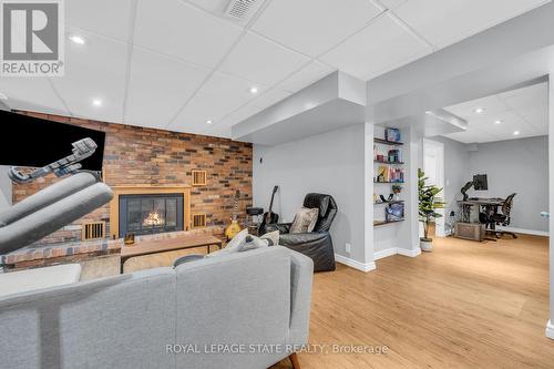 117 Adis Avenue, Hamilton, ON - Indoor With Fireplace