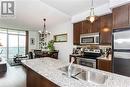 1101 - 80 Absolute Avenue, Mississauga, ON  - Indoor Photo Showing Kitchen With Stainless Steel Kitchen With Upgraded Kitchen 