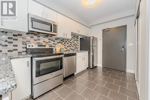 201 - 53 Arthur Street S, Guelph, ON - Indoor Photo Showing Kitchen With Stainless Steel Kitchen